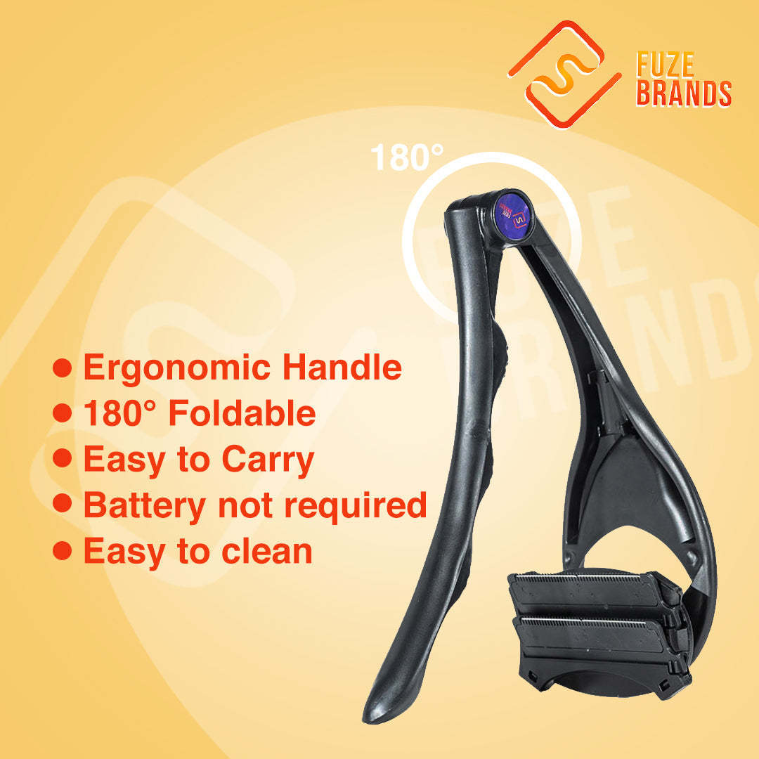 The Original Men’s Back & Body Shaver – Pain-Free Wet/Dry Grooming with Extra-Long Foldable Handle