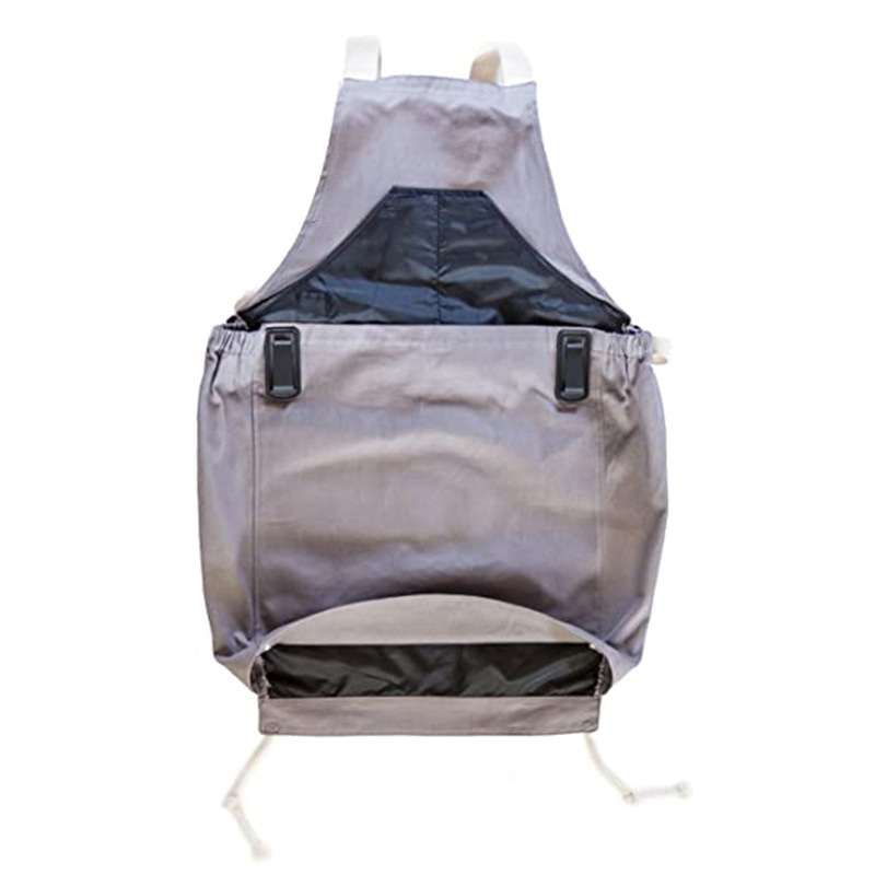 Cross Back Gardening Apron With Deep Kangaroo Release Pockets