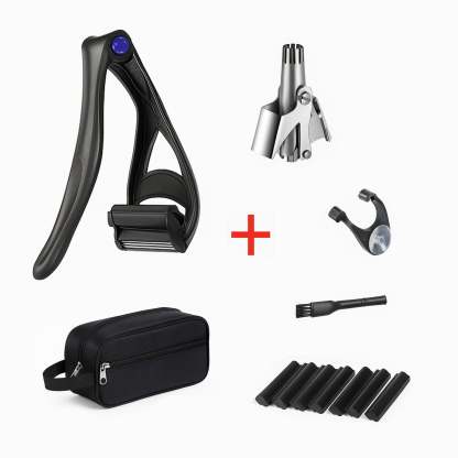 The Original Men’s Back & Body Shaver – Pain-Free Wet/Dry Grooming with Extra-Long Foldable Handle