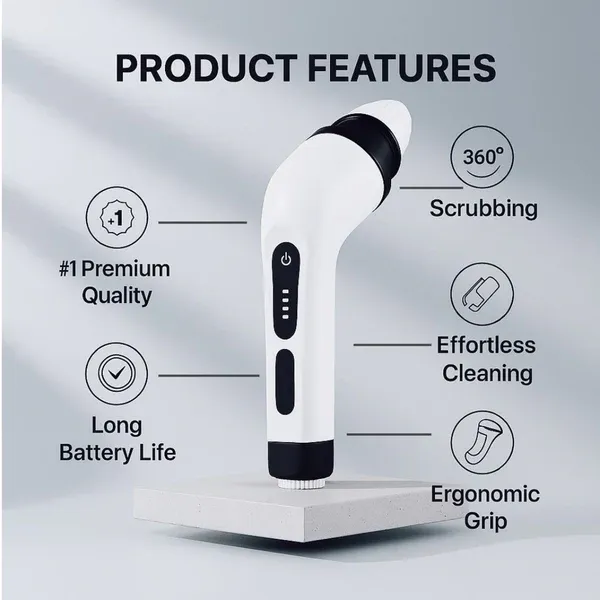 9-in-1 Cordless Electric Cleaning Brush