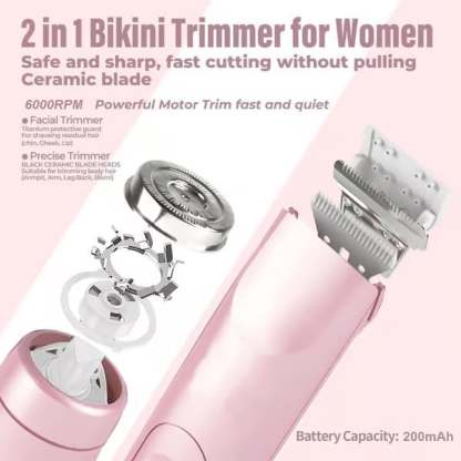 🏆Only £12.99 Last Day Promotion!🎁Comfort 2 in 1 Electric Lady Shaver