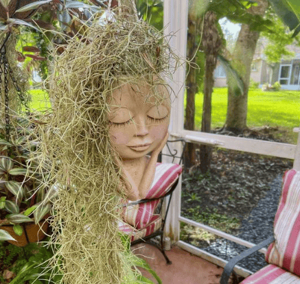 Cute Lady Face Plant Pot-SLOOSELYK