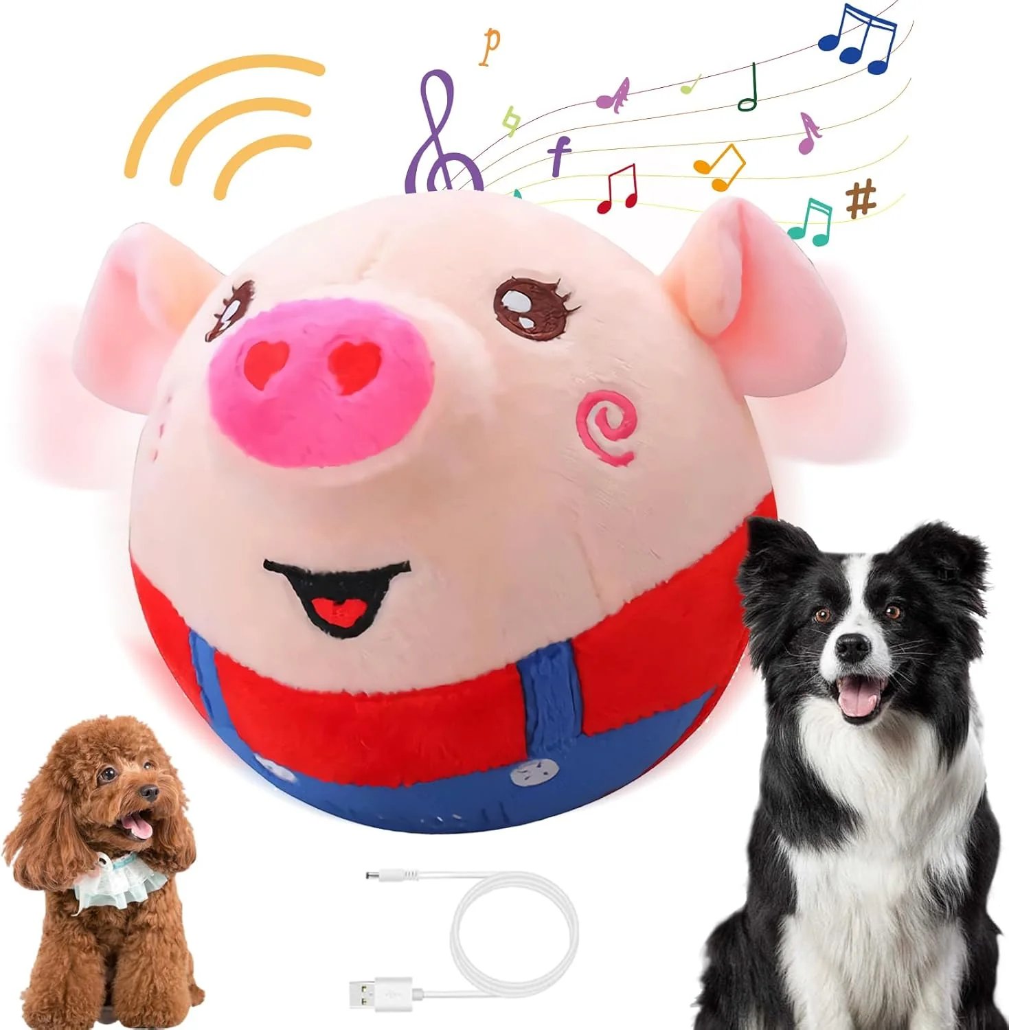 BouncyPig Smart Interactive Jumping Dog Toy (Rechargeable)