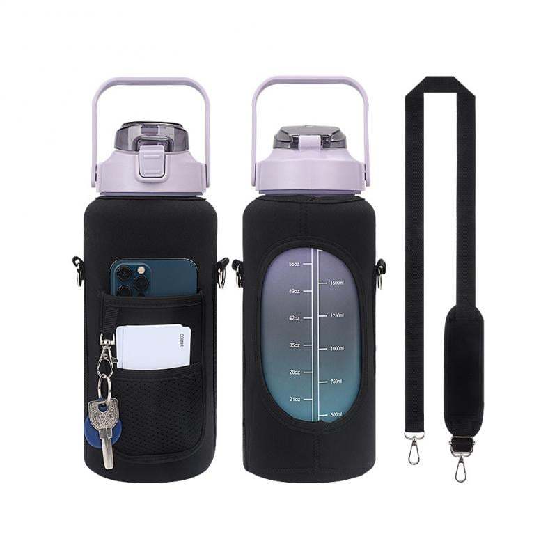 2L Large Capacity Water Bottle with Holder Bag-SLOOSELYK