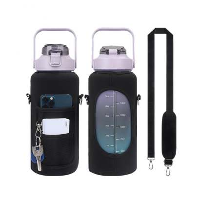2L Large Capacity Water Bottle with Holder Bag-SLOOSELYK