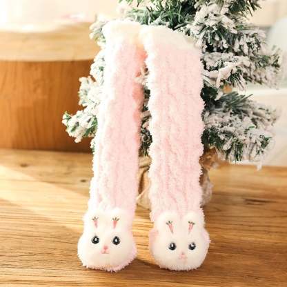 👶A Pair of Baby Cute Coral Fleece Socks-SLOOSELYK