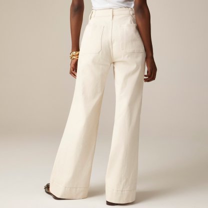 👖 Tummy Control Sailor Wide Leg Trouser