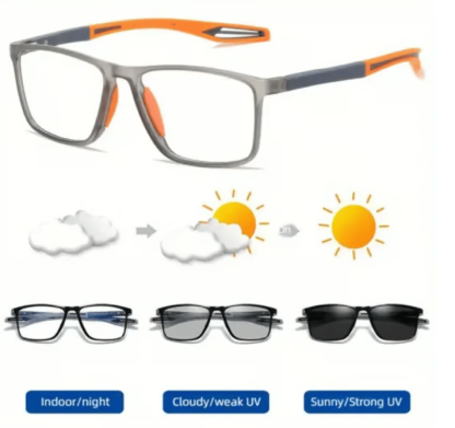 Sport Intelligent Photochromic Bifocal Glasses