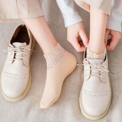 (🎅EARLY CHRISTMAS SALE - 48% OFF) New Fashion Lace Warmer Socks(One size fit all)-SLOOSELYK