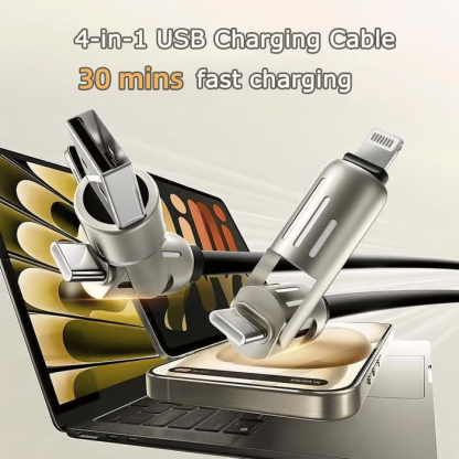 🔥Last Day 49% OFF🔥 4-in-1 USB Charging Cable fast charging MAX 240W (With Box)