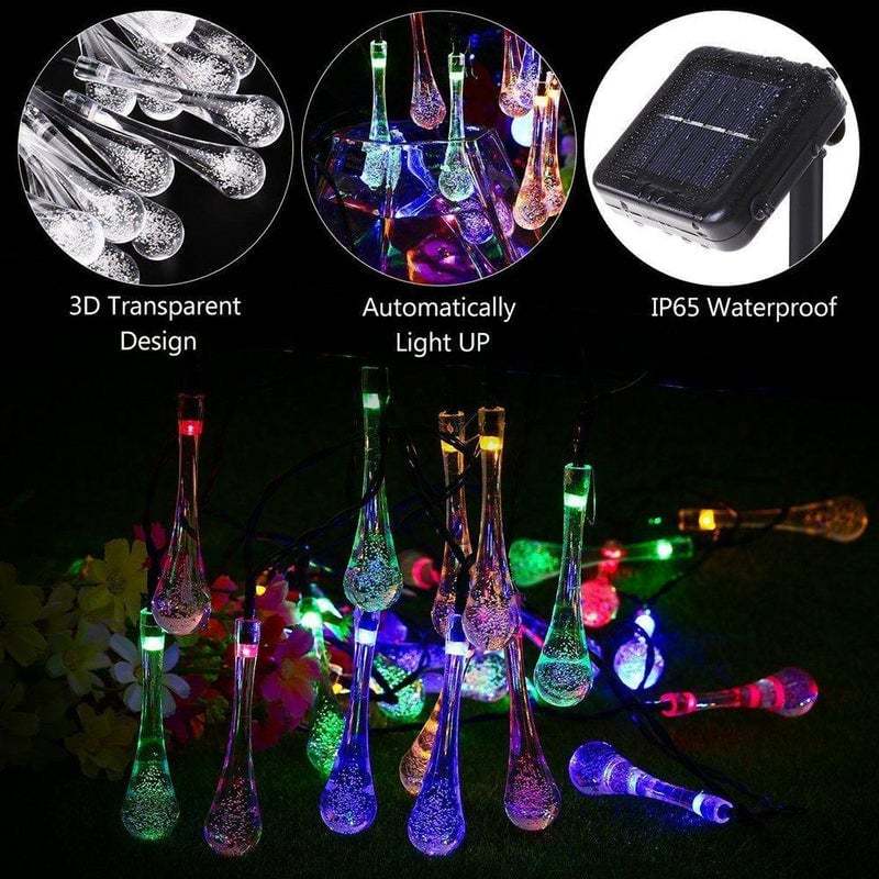 🔥49% OFF🔥Water Drop Solar Lights -BUY 2 FREE SHIPPING-SLOOSELYK