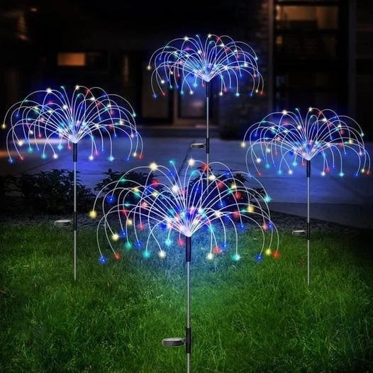Waterproof  Solar Garden Fireworks Lamp-SLOOSELYK