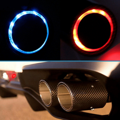 Car fire flame LED exhaust tip-SLOOSELYK