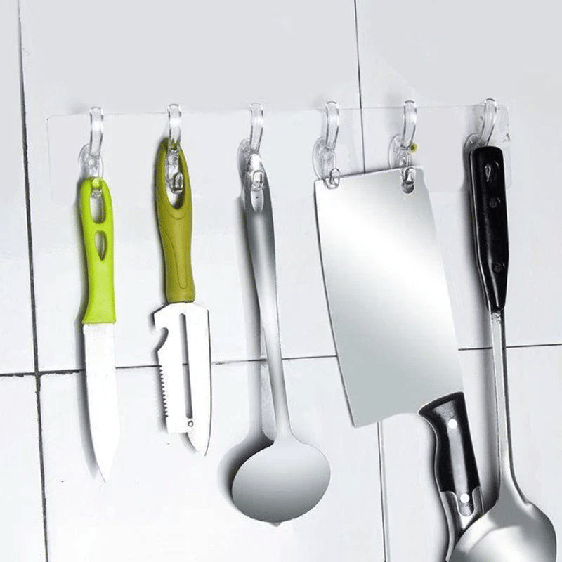 (🎉New Year Sale - 49% OFF) Multifunctional Transparent 6 Hooks ⚡-SLOOSELYK