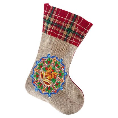 (🎁🔥HOT SALE - 49% OFF) 5D Diamond Painting Xmas Rhinestone Sock Embroidery Mosaic Gift Bag-SLOOSELYK