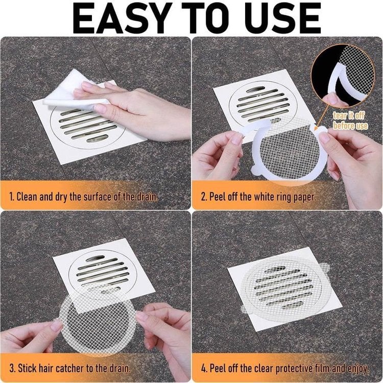 Disposable Shower Drain Hair Catcher-SLOOSELYK