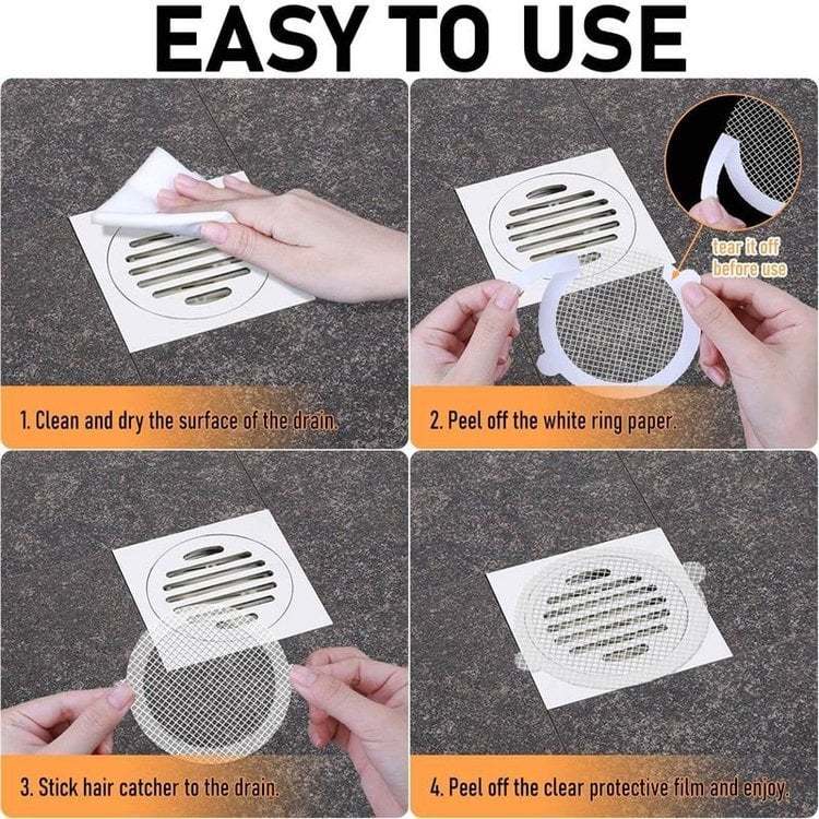 Disposable Shower Drain Hair Catcher-SLOOSELYK