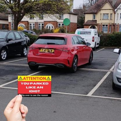 You Parked Like an Id10t Cards (100 cards)-SLOOSELYK