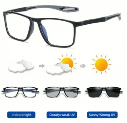 Sport Intelligent Photochromic Bifocal Glasses