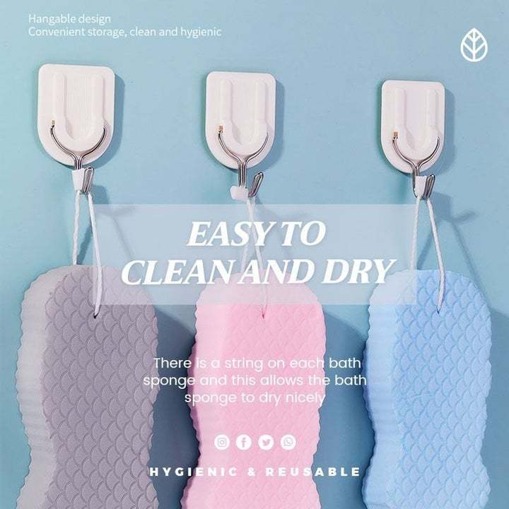 (48% OFF) 2PCS/SET Super Soft Exfoliating Bath Sponge-SLOOSELYK