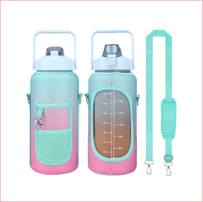 2L Large Capacity Water Bottle with Holder Bag-SLOOSELYK
