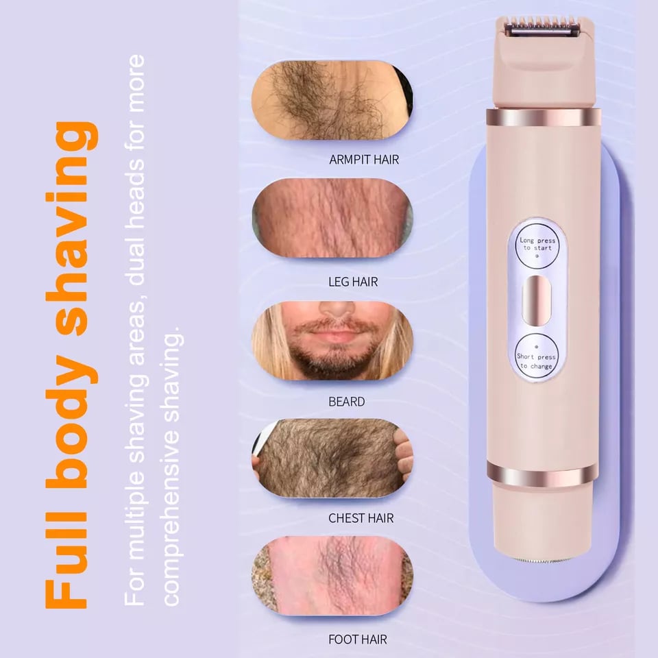 🏆Only £12.99 Last Day Promotion!🎁Comfort 2 in 1 Electric Lady Shaver