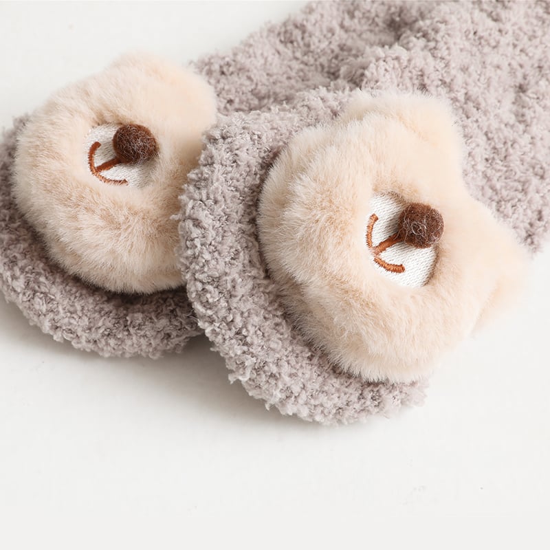 👶A Pair of Baby Cute Coral Fleece Socks-SLOOSELYK