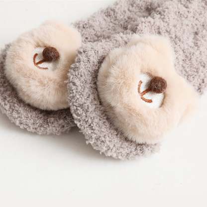 👶A Pair of Baby Cute Coral Fleece Socks-SLOOSELYK