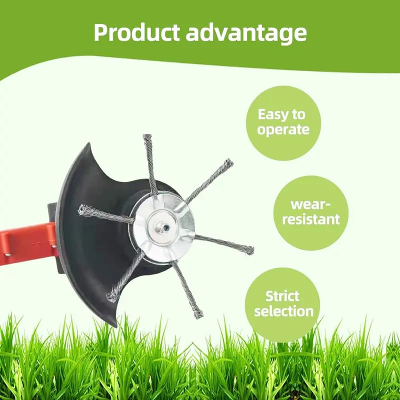 Universal Steel Wire Trimmer Head Replacement-Heavy-Duty Weed Brush Cutter