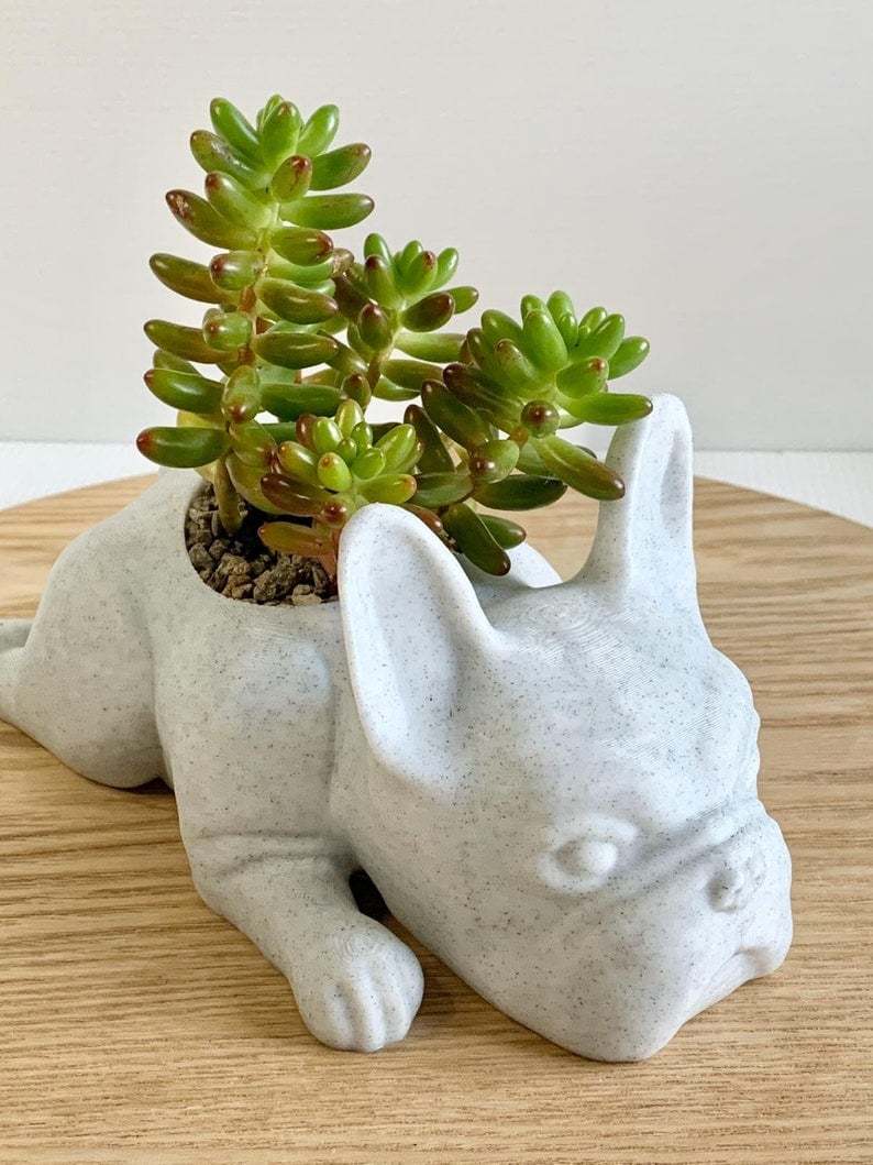 French Bulldog Planter-French Bulldog Gifts-SLOOSELYK