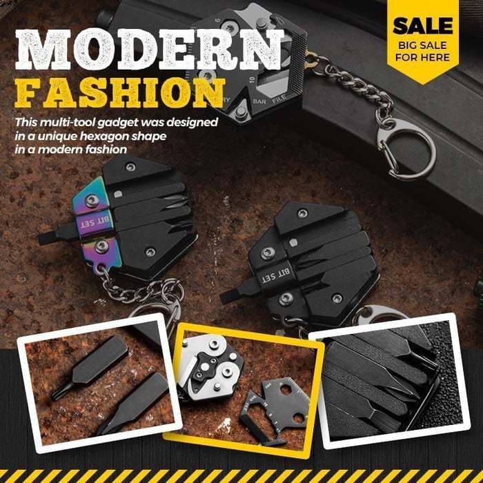 Multifunctional Hexagon Coin Outdoor Tool -✨Buy More Save More-SLOOSELYK