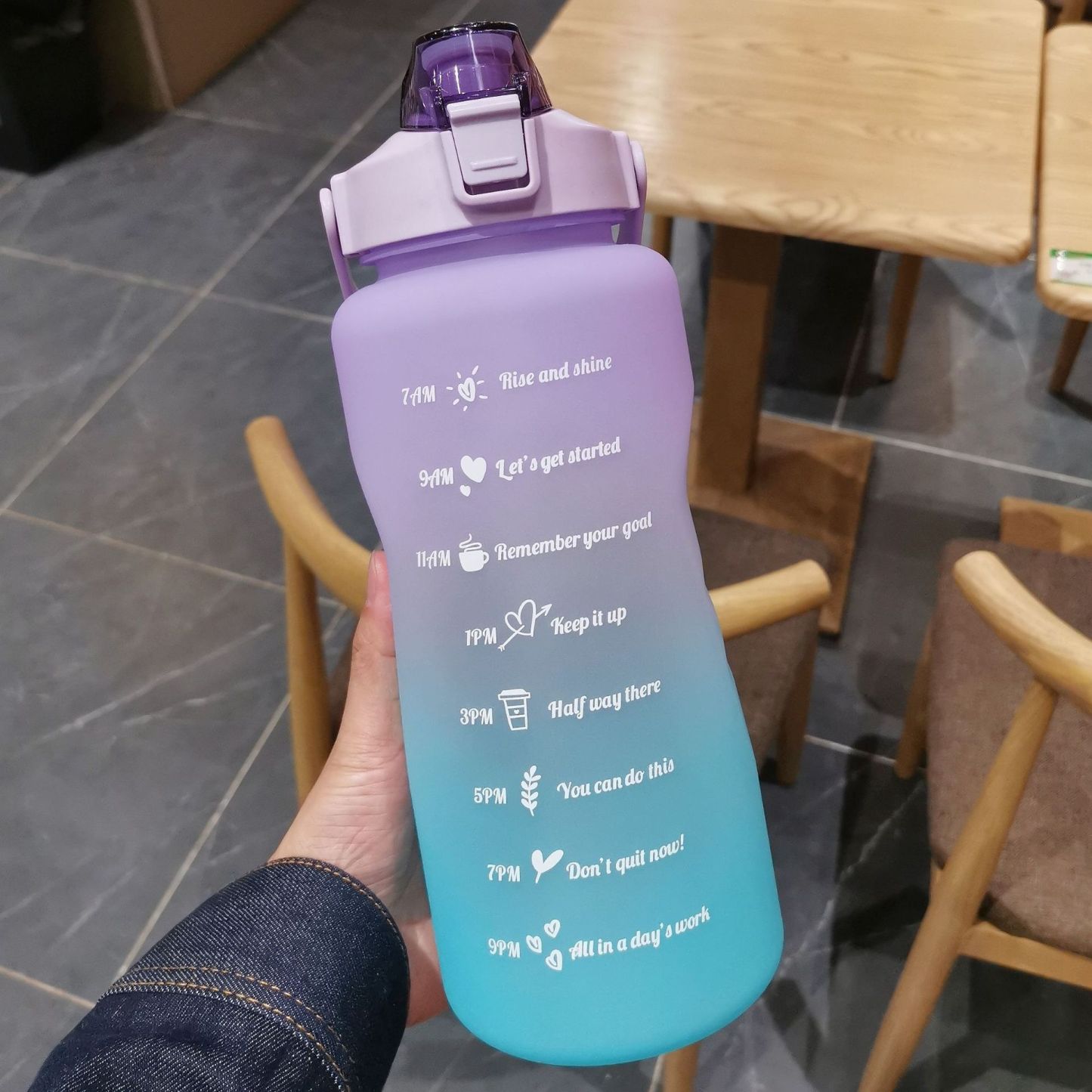 2L Large Capacity Water Bottle with Holder Bag-SLOOSELYK