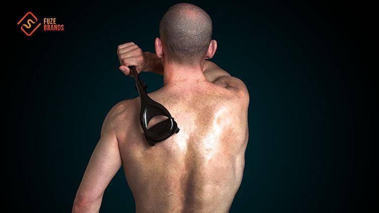 The Original Men’s Back & Body Shaver – Pain-Free Wet/Dry Grooming with Extra-Long Foldable Handle