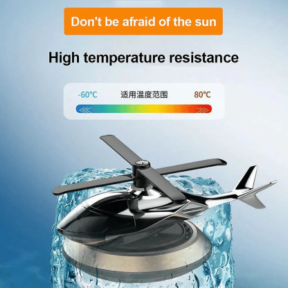 (⏰49% OFF)-🎁Metal Solar Helicopter Air Freshener v2.0 - 🔥Free air freshener-SLOOSELYK