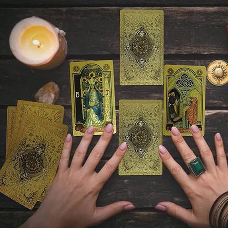 Explore the Mystical World of Tarot Gold Foil Tarot-SLOOSELYK