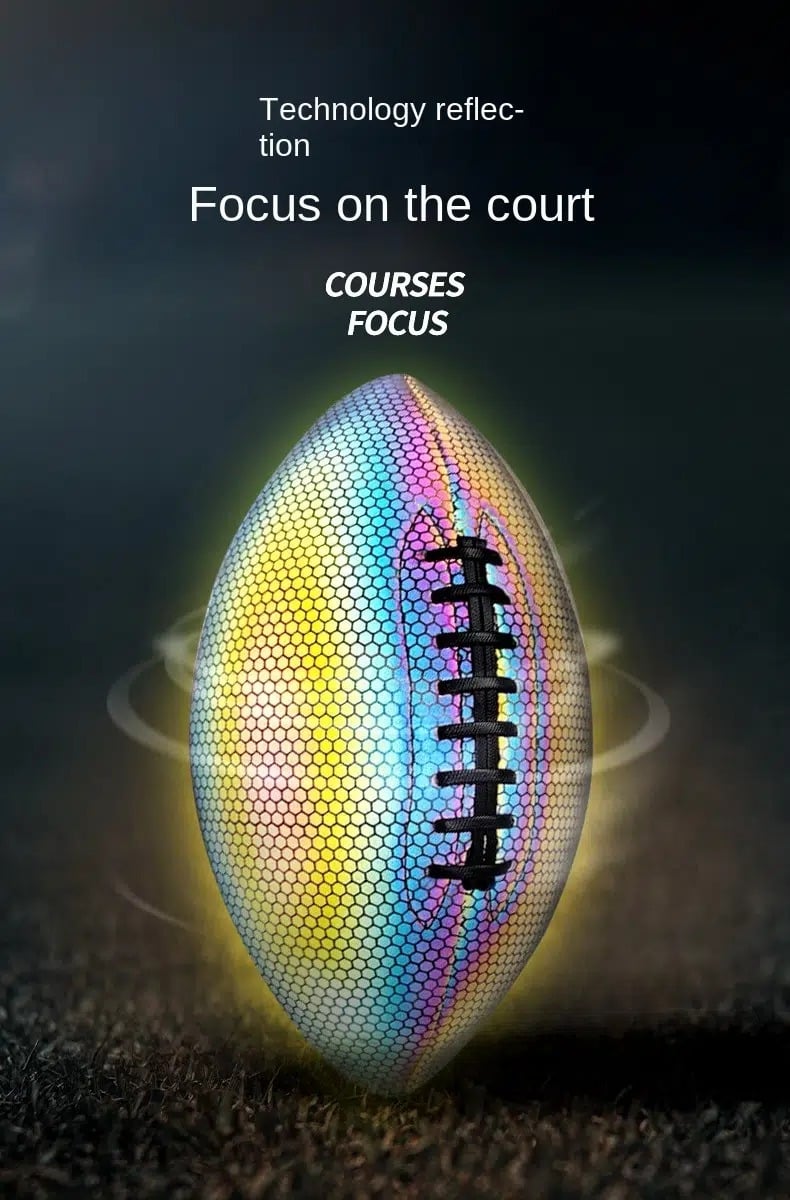 HOLOGRAPHIC GLOWING REFLECTIVE FOOTBALL-SLOOSELYK