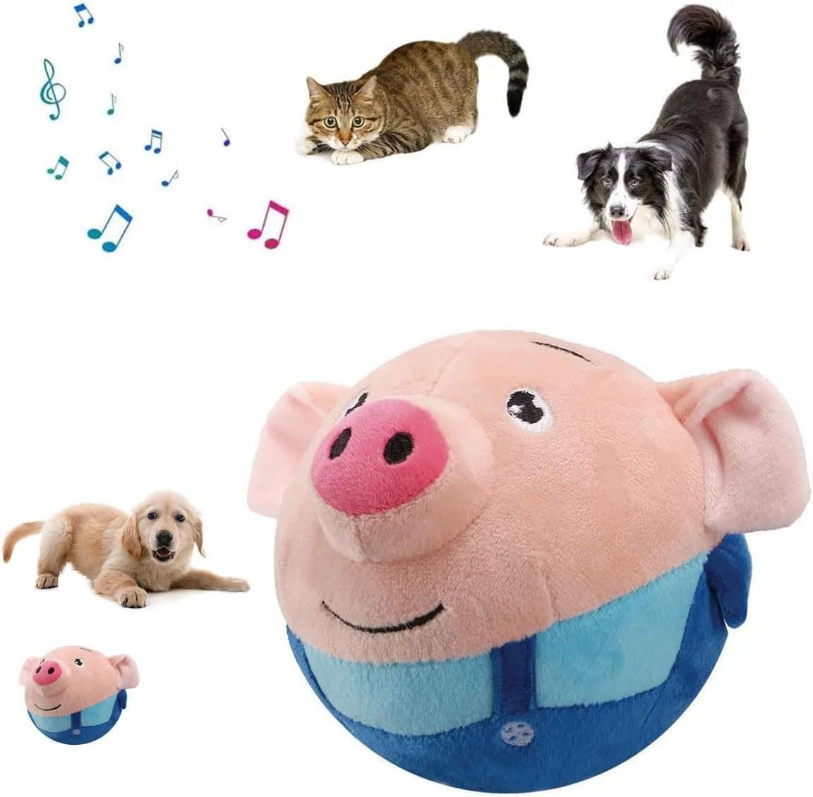 BouncyPig Smart Interactive Jumping Dog Toy (Rechargeable)