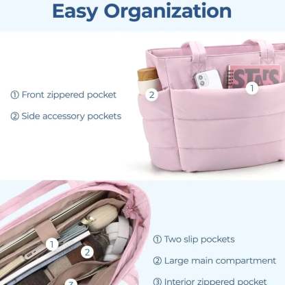 Last promotion 50%--🎁Large Tote Bag with Zipper