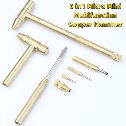 49% OFF🎁5 in1 Micro Mini Multifunction Copper Hammer-SLOOSELYK