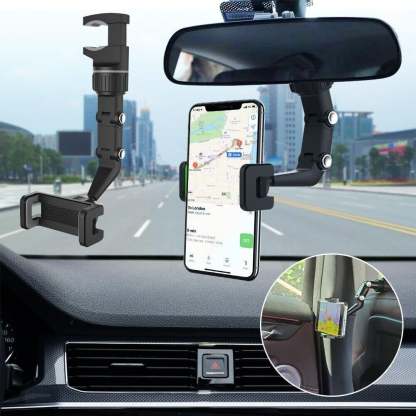 Multifunctional Rearview Mirror Phone Holder🔥HOT SALE🔥-SLOOSELYK