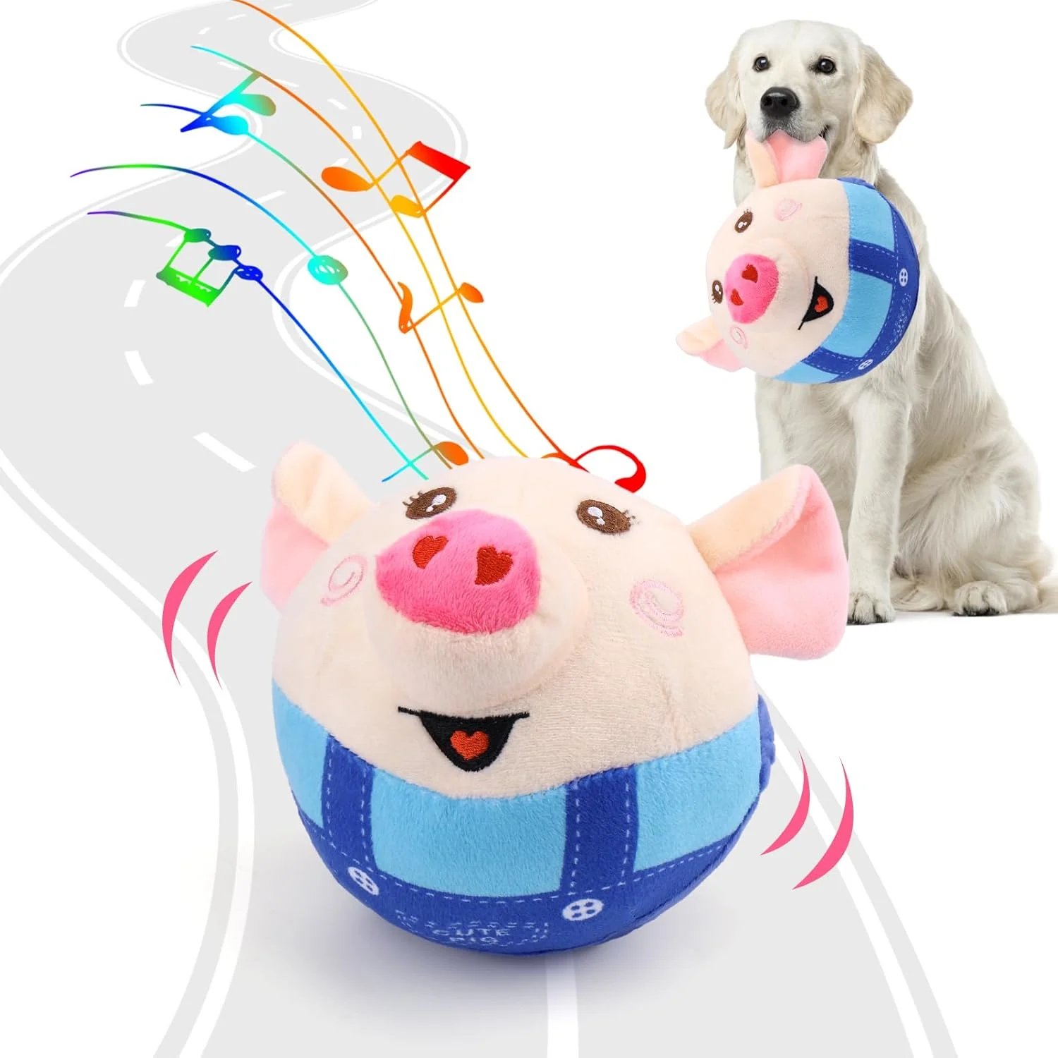 BouncyPig Smart Interactive Jumping Dog Toy (Rechargeable)