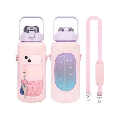 2L Large Capacity Water Bottle with Holder Bag-SLOOSELYK