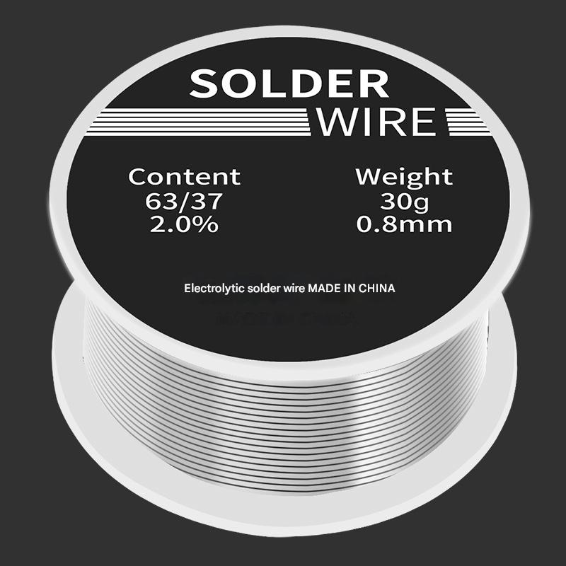 Low Temperature High Purity Rosin Core Solder Wire (30g Small Roll, 0.8mm)