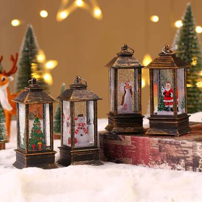 (🌲Early Christmas Sale- SAVE 48% OFF)Snow Globe Christmas Lantern Decorations-SLOOSELYK