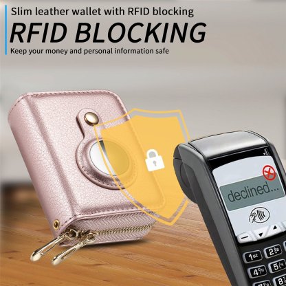 Smart  Zipper RFID Slim Leather Wallet-SLOOSELYK