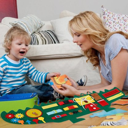🔥Children's preschool crocodile felt-SLOOSELYK