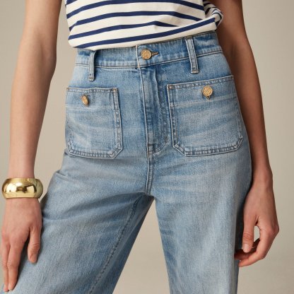 👖 Tummy Control Sailor Wide Leg Trouser