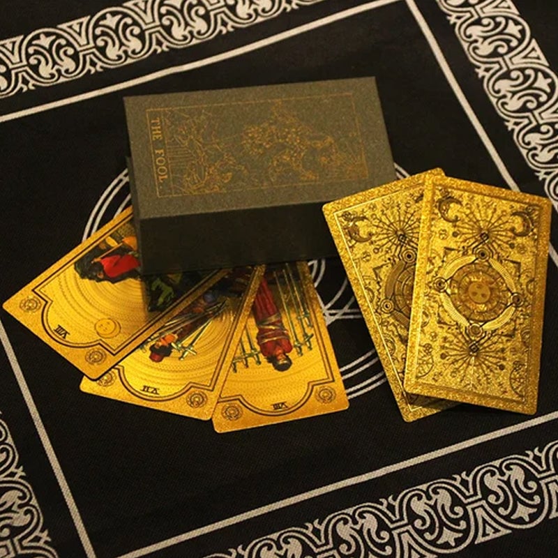 Explore the Mystical World of Tarot Gold Foil Tarot-SLOOSELYK