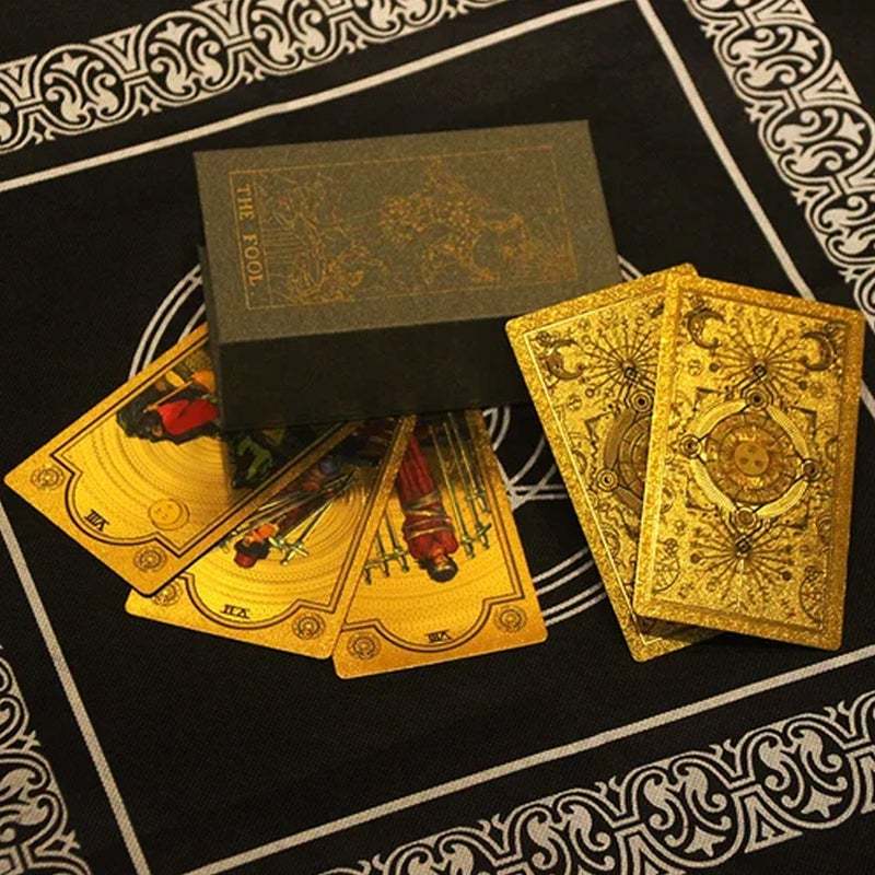 Explore the Mystical World of Tarot Gold Foil Tarot-SLOOSELYK