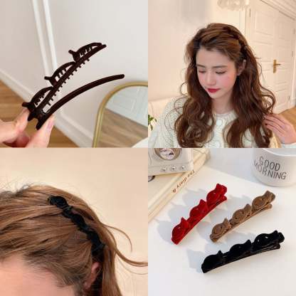 🌸Flocking Braided Hair Clip-SLOOSELYK